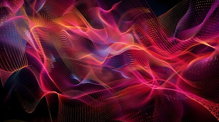 Abstract digital background. Can be used for technological processes, neural networks and AI, digital storages, sound and graphic forms, science, education, etc