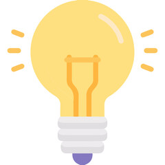 Sticker - illustration of a icon lightbulb