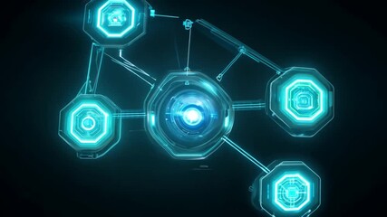 Poster - Futuristic Robotic Arm Concept With High-Tech Features in a Digital Environment Generative AI