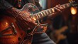 © CreativeVista - Jazz Guitarist's Hands Playing Vintage Hollow-Body Electric Guitar