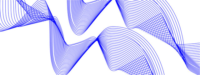 Fototapete - abstract wave lines dynamic flowing colorful light isolated background. illustration design element 