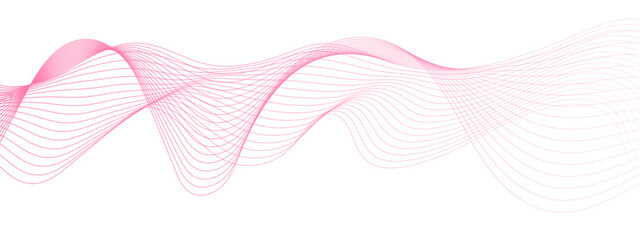 Fototapete - abstract wave lines dynamic flowing colorful light isolated background. illustration design element 
