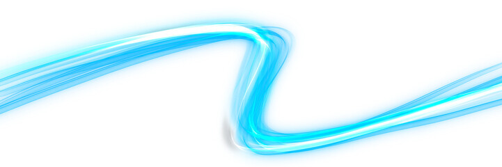 Wall Mural - modern neon lines with blue light