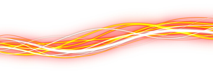 Wall Mural - abstract colorful wave on transparent background