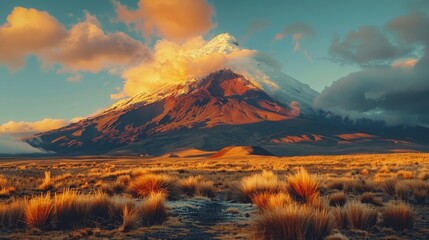 Cotopaxi Volcano (Ecuador): One of the highest active volcanoes in the world, Cotopaxi offers dramatic landscapes of snow-capped peaks and rugged terrain