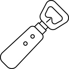 Wall Mural - Bottle Opener Illustration