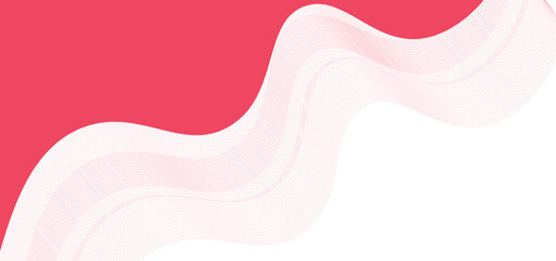 Poster - Abstract design, flowing curves, pink and white contrast, organic shapes, wavy pattern, minimalist composition, soft gradients, textured background