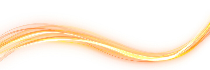 Wall Mural - futuristic neon lines with orange light