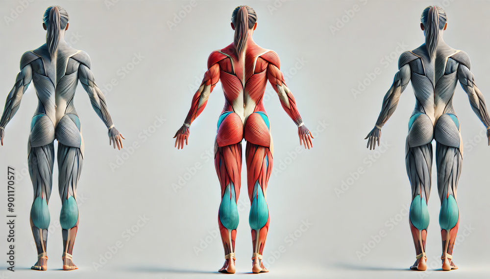 Female Anatomy - Muscle Stock Illustration | Adobe Stock