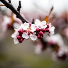 Sticker - beautiful spring blossoms on a tree branch