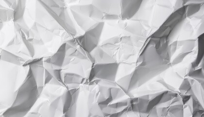 Poster - white crumpled paper texture background