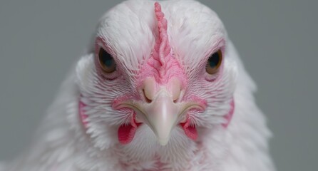 Sticker - Close-up of a vibrant pink cockatoo