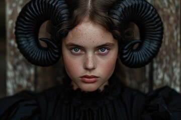 Poster - Mysterious woman with horns