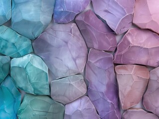 Canvas Print - Colorful gemstone crystal texture background