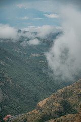 Wall Mural - clouds over the mountains