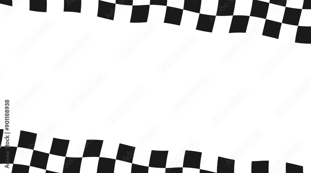 Race checker flag background. Finish check rally backdrop. Wavy ...