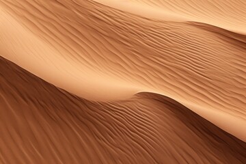 Poster - Warm hues of an arid desert landscape as the sun sets, casting shadows and light over the sand patterns