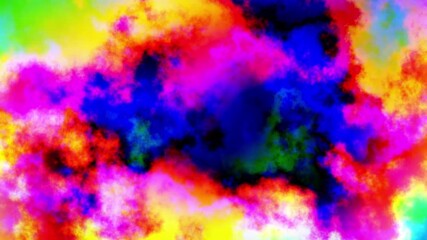 Poster - Abstract animation of colorful watercolors moving in opposite directions. seamless looping 4k time-lapse animation video background