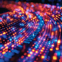 Wall Mural - a close-up of a computer screen.
