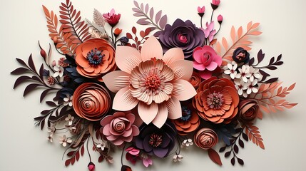 Wall Mural - abstract floral background