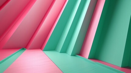 Poster - Colorful abstract geometric background. Colorful gradient.