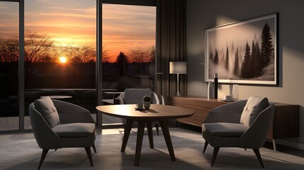 Canvas Print - modern living room