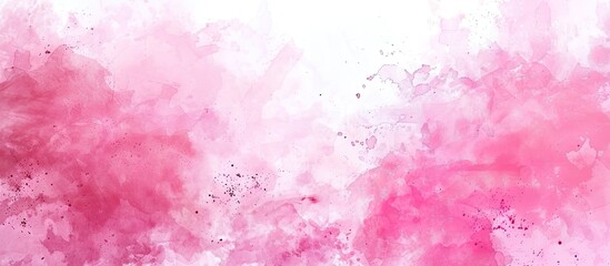 Aufkleber - A pink watercolor effect created using a handmade technique ready for use as a copy space image
