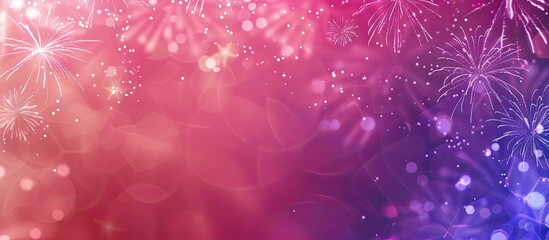Poster - Abstract holiday background with fireworks at New Year s featuring copy space image