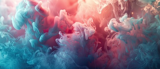Poster - Color dissolving into the background evokes a seamless blend creating a captivating copy space image
