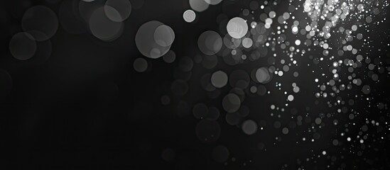 Aufkleber - Bokeh background with abstract black design and copy space image