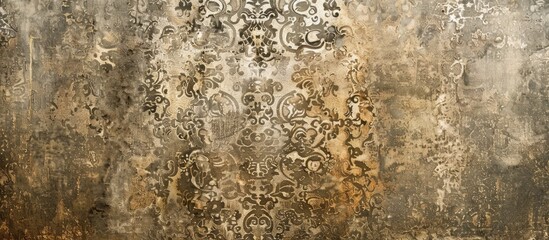 Wall Mural - Texture of an aged cement wall with a pattern suitable for a copy space image