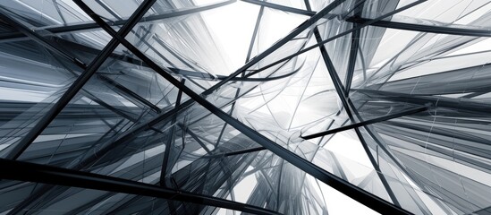 Poster - An abstract backdrop created by intersecting lines in a blank space image. Creative banner. Copyspace image