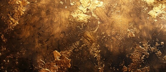 Aufkleber - Ideal background with gold colored paint for copy space image
