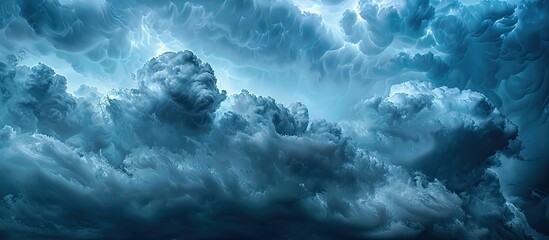 Aufkleber - A stormy sky with dark clouds during the rainy season provides a dramatic backdrop for a copy space image evoking the sense of heavy charged air
