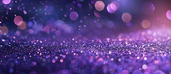 Poster - Abstract blurred glittery purple background with copy space image