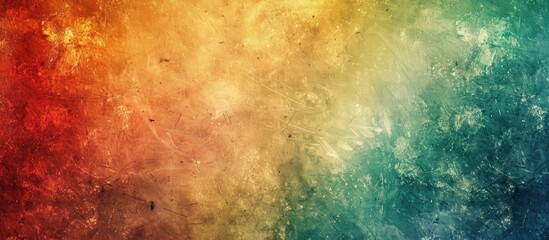 Poster - vintage background with vibrant colors and plenty of copy space image