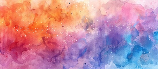 Aufkleber - Watercolor painting creating a textured paper background with copy space image