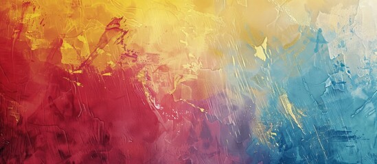 Poster - Abstract background adorned with delicate brush strokes creating a beautiful painted surface design ideal for banners with copy space images against a textured wall backdrop