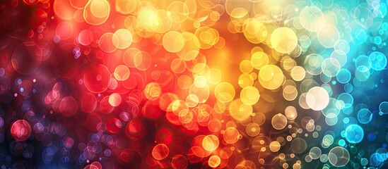 Leinwandbilder - Blurry focus creates vibrant abstract backgrounds and wallpapers with colorful hues and plenty of copy space image