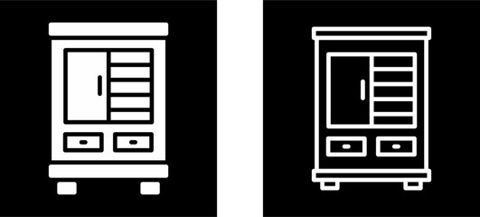 Poster - Shelves Cabinet Vector Icon