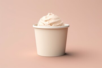 Wall Mural - Cream dessert food cup.