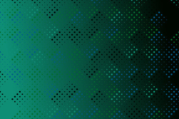 Aufkleber - Geometrical abstract gradient circle pattern background - geometric vector graphic design with dots