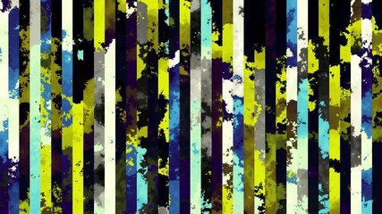 Poster - Wallpaper nostalgic retro perspective lines vintage colorful stripes, grunge texture background 4K Loop