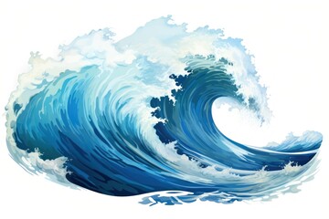 Canvas Print - Ocean recreation outdoors tsunami.