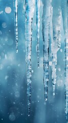 Sticker - icicle background