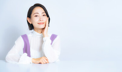 Poster - ミドル女性の美容ポートレート