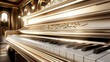 © pvl0707 - Elegant Golden Piano in Luxurious Interior With Soft Lighting