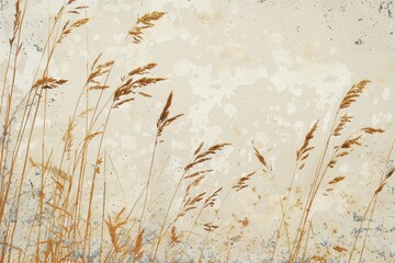 Wall Mural - Silkscreen of crackers backgrounds textured painting.