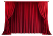 © Werayut - red theater curtain, curtain, movie theater, PNG file, isolated background.