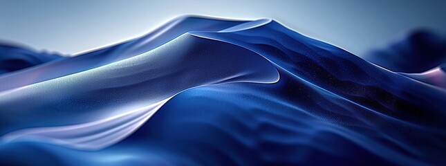 Wall Mural - Abstract Blue Landscape